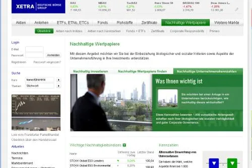 Bild: Nachhaltigkeit an der Deutschen Börse