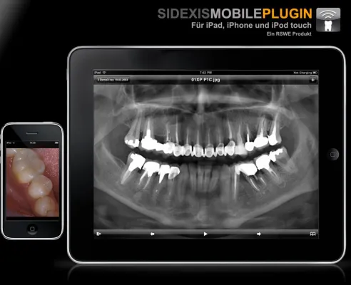 Bild: RSWE stellt erste Apple iPad® Integration für SIRONA SIDEXIS XG vor