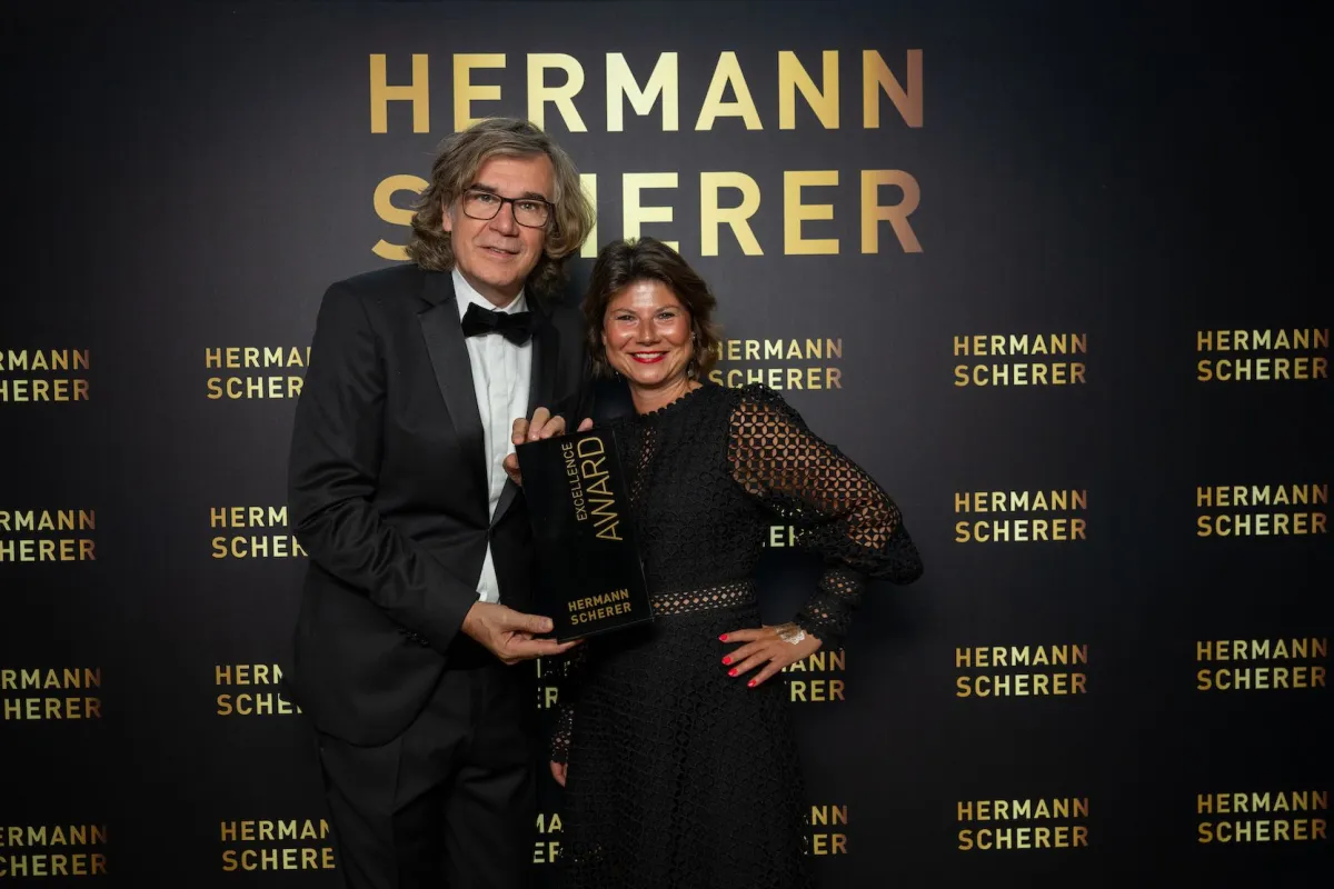 Bild von links: Hermann Scherer, Andrea Marie Klement (© Justin Bockey )