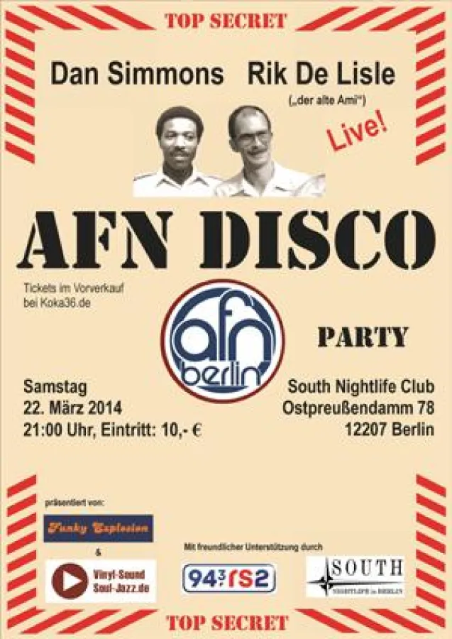 AFN Disco with Dan Simmons & Rik De Lisle - Live