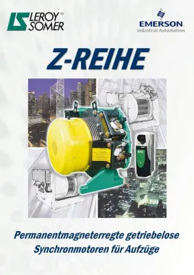 Bild: Z-REIHE mit Außenläufer - Synchronmotoren mit Permanentmagneterregung für Aufzüge von LEROY SOMER