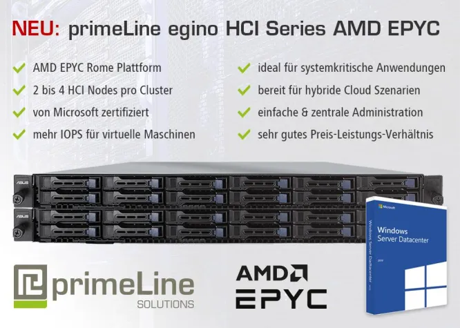 primeLine Solutions GmbH launcht AMD basierte Azure Stack HCI Lösungen Bild: primeLine Solutions GmbH launcht AMD basierte Azure Stack HCI Lösungen