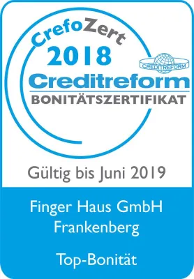 Bild: FingerHaus GmbH erhält erneut Bonitätszertifikat „CrefoZert“