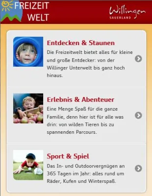 Bild: Freizeitwelt Willingen mit neuer mobiler Webseite