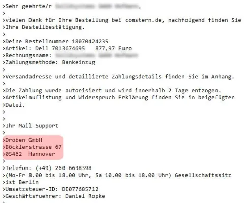 Bild: antispameurope: Warnung vor täuschend echter Virenmail