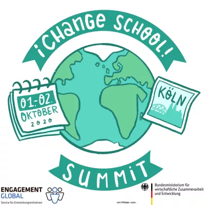 Bild: ¡Change School! Summit 2020 in Köln 1.-2.10.2020 Die Klimakrise als treibende Kraft für eine zukünftige Schule