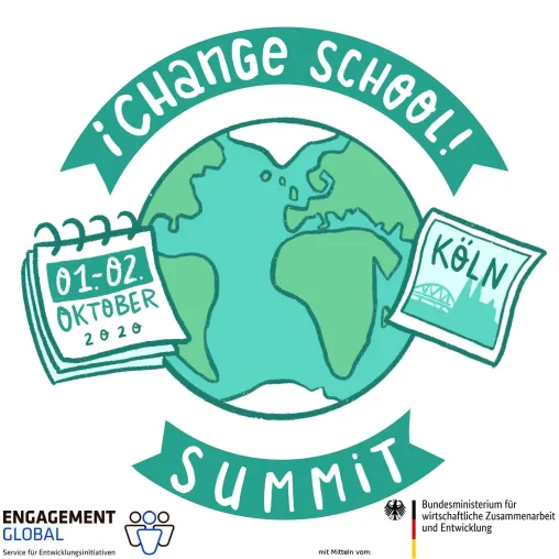 Bild: ¡Change School! Summit 2020 in Köln 1.-2.10.2020 Die Klimakrise als treibende Kraft für eine zukünftige Schule