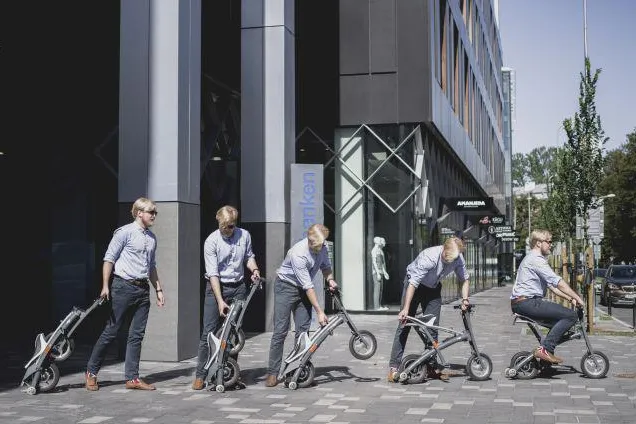 Bild: Stigo,der am schnellsten faltbare E-Scooter