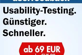 Bild: Benutzerfreundliche Webseiten mit Self-Service-Usability-Testing