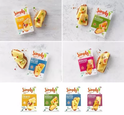 Neue Sorten, noch mehr Geschmack: Simply V erfindet die Genießerscheiben neu Bild: Neue Sorten, noch mehr Geschmack: Simply V erfindet die Genießerscheiben neu
