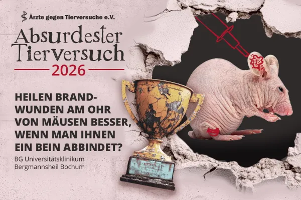 Bild: Bochum gewinnt den Negativpreis „Absurdester Tierversuch 2026“