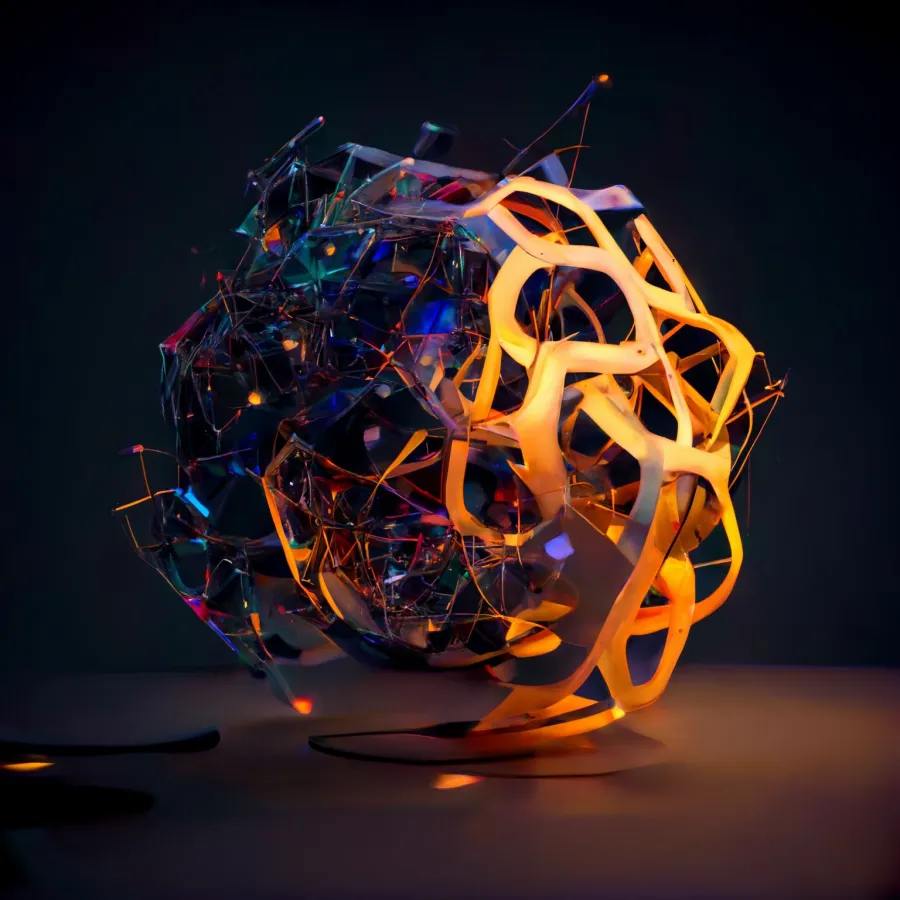 Künstler: KI midjourney - The connected world (© Klaus-Ulrich Moeller/midjourney)