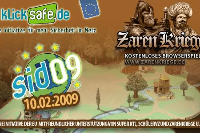 Zarenkriege unterstützt Safer Internet Day 09 der EU Bild: Zarenkriege unterstützt Safer Internet Day 09 der EU