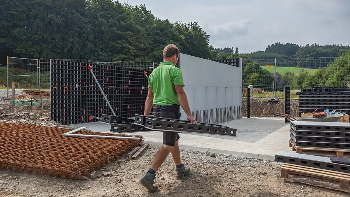 Leichte Schalungspaneele mit einfacher Handhabung und Montagelogik: Die DUO Verbundschalung.