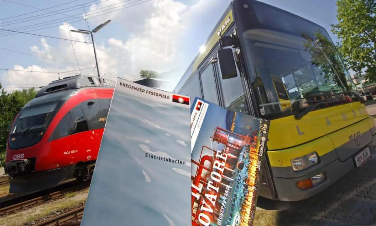 Staufrei zu den Bregenzer Festspielen: Bus und Bahn sind am Tag der Aufführung gratis.