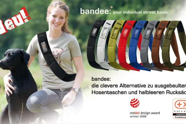 Handytasche bandee: die praktische Alternative zu ausgebeulten Hosentaschen und halbleeren Rucksäcken Bild: Handytasche bandee: die praktische Alternative zu ausgebeulten Hosentaschen und halbleeren Rucksäcken