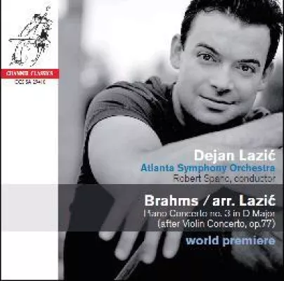 Bild: Weltersteinspielung: Dejan Lazic mit eigener Klavier-Bearbeitung von Brahms Violinkonzert op.77 VÖ: 12.02.2010
