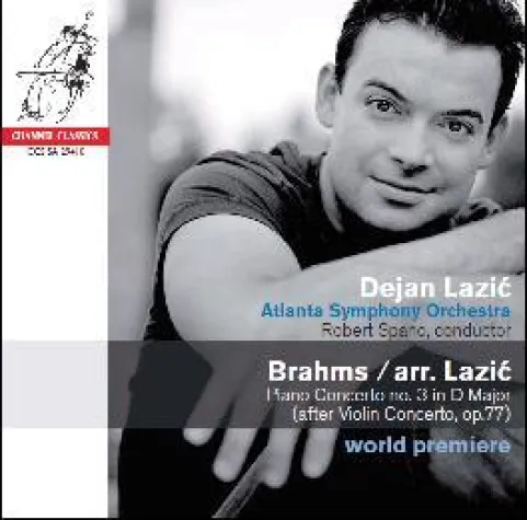 Bild: Weltersteinspielung: Dejan Lazic mit eigener Klavier-Bearbeitung von Brahms Violinkonzert op.77 VÖ: 12.02.2010