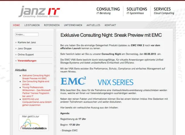 Bild: Janz IT setzt erfolgreiche Consulting Nights fort