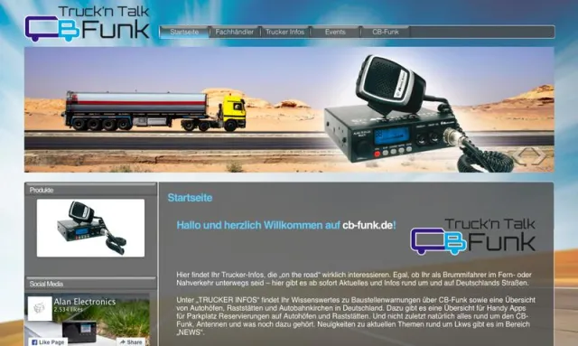 Truck’n Talk - neue Webseite für CB-Funker und Trucker: www.cb-funk.de ist an den Start gegangen Bild: Truck’n Talk - neue Webseite für CB-Funker und Trucker: www.cb-funk.de ist an den Start gegangen