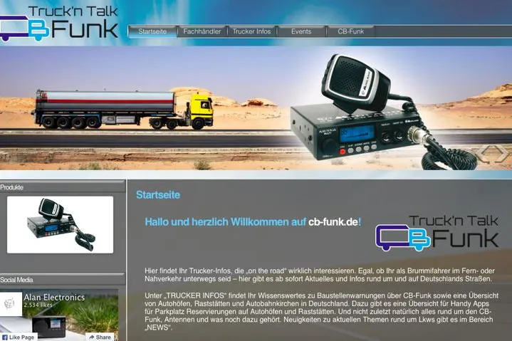 Bild: Truck’n Talk - neue Webseite für CB-Funker und Trucker: www.cb-funk.de ist an den Start gegangen