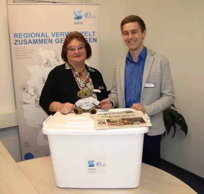 Bild: Sana-Klinik Nürnberg ist Etappenziel für Zeitkapsel
