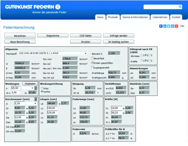 Bild: Beschaffung von Metallfedern