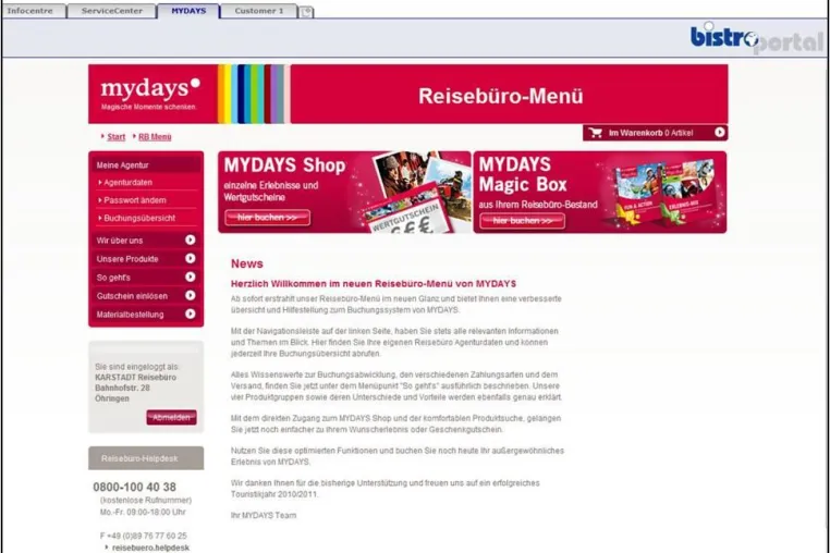 MYDAYS ab sofort in BistroPortal integriert Bild: MYDAYS ab sofort in BistroPortal integriert