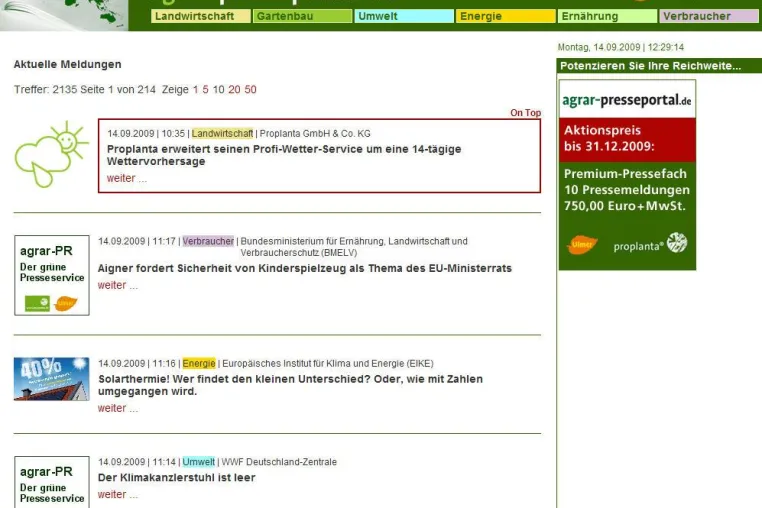 Bild: DLG und agrar-presseportal.de kooperieren zur Agritechnica 2009