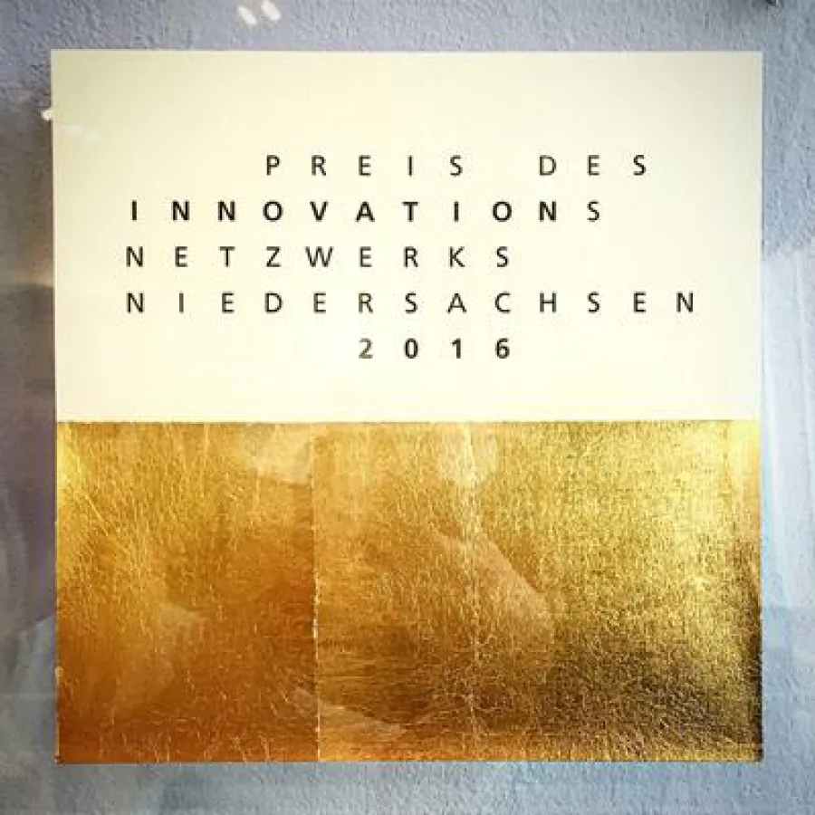 1. Preis des Innovationsnetzwerks Niedersachsen