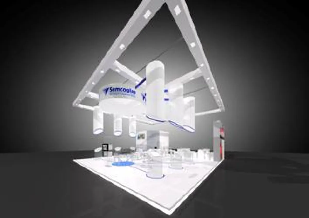 Semcoglas-Messestand auf der BAU 2013