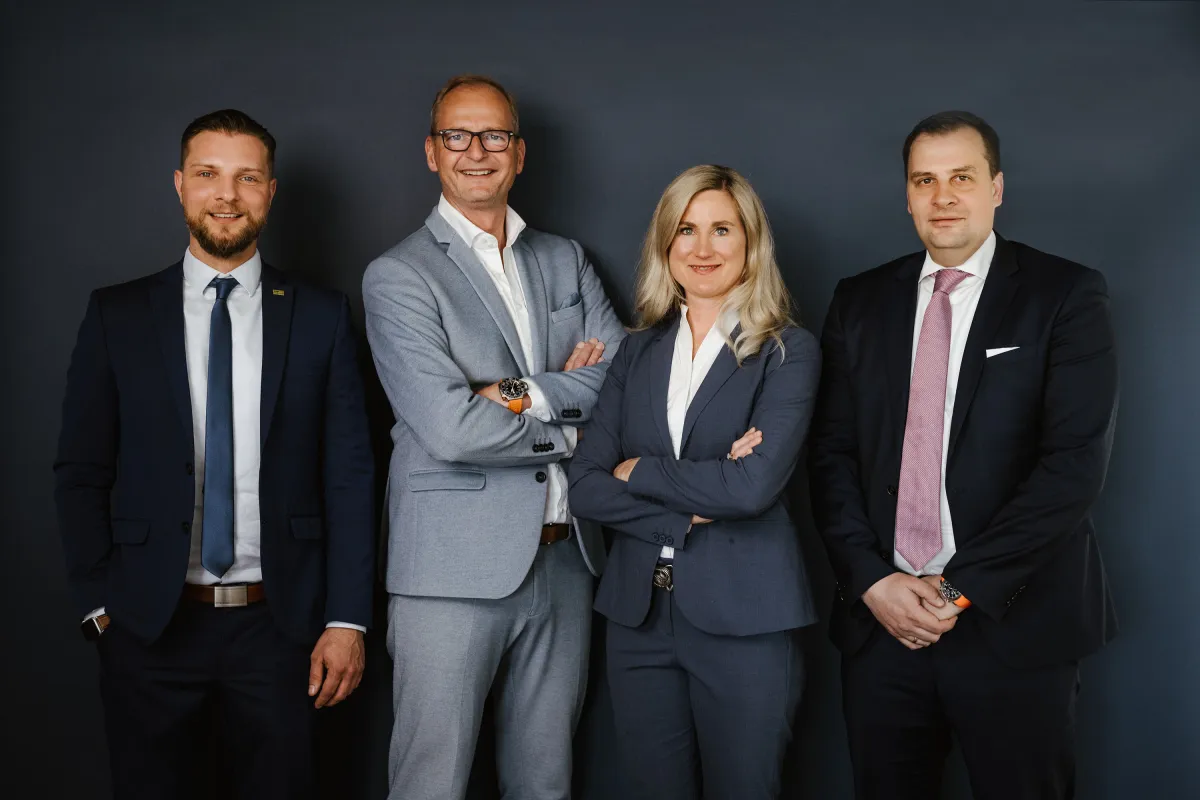 Geschäftsführung v.l.n.r. Alexander Michalsky, Dirk Steeger, Dagmar König, Roman Kerber (© Pressefotos AH-König, Abdruck honorarfrei)