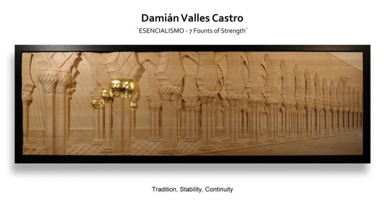 Bild: Bildhauer Damián Valles Castro zu Gast im Emirates Palace, Abu Dhabi