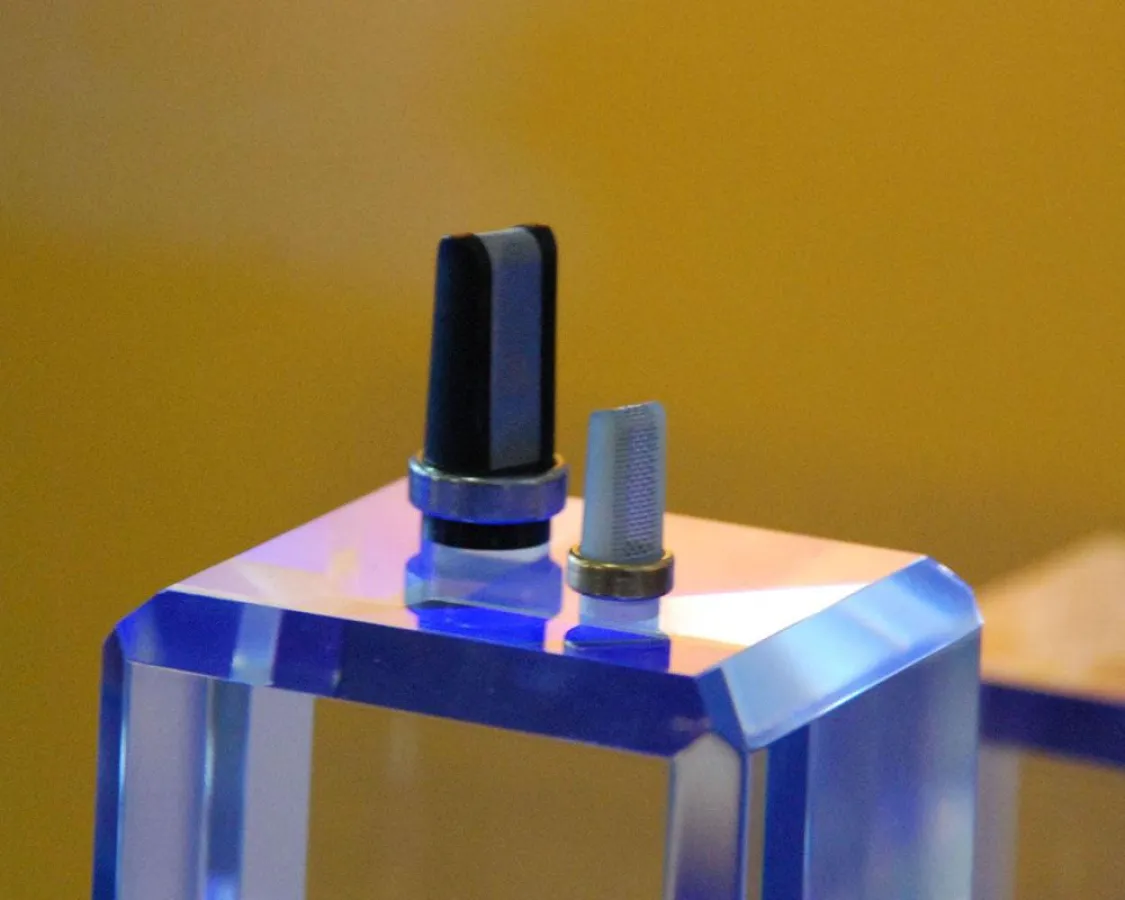 Der innovative V-FIlter von Küfner minimiert Strömungswiderstand und Druckverlust im Strömungssystem.