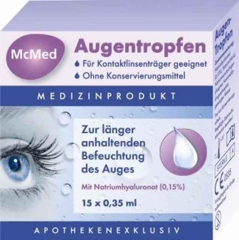 Neu auf dem Markt: McMed Augentropfen ohne Konservierungsstoffe
