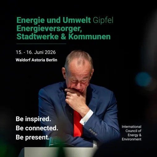 Bild: Energiewende 2026: Top-Entscheider von Versorgern & Kommunen tagen im Juni 2026 in Berlin