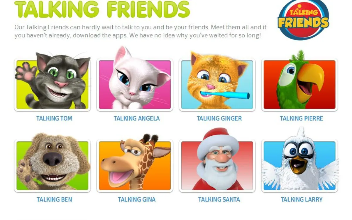 Die Talking Friends App von Outfit7 wurde allein im Juni 2013 eine Milliarde Mal heruntergeladen. Fo