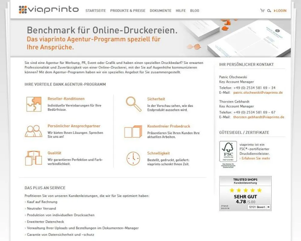 Heimat für Kreative: Das exklusive Agentur-Programm von viaprinto