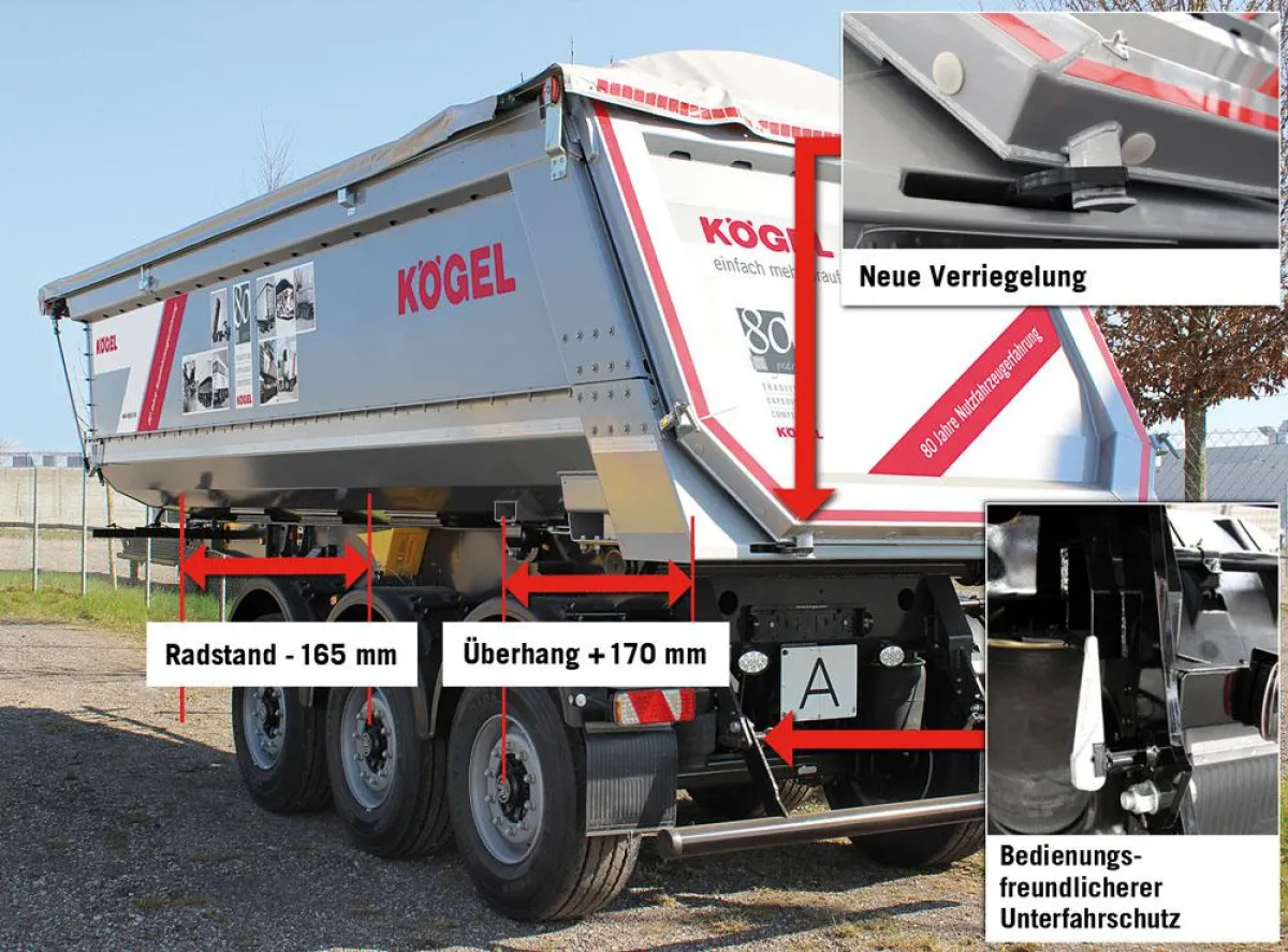 3-Achs-Mulden-Kipper mit 27 m³ Ladevolumen in der 2014-Version