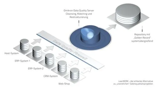 Bild: LeanMDM statt "unendlicher" Datenqualitätsprojekte - mit dem Omikron Data Quality Server