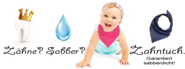 Zähne. Sabber. Zahntuch, Babyhalstuch sabberdicht Bild: Zähne. Sabber. Zahntuch, Babyhalstuch sabberdicht