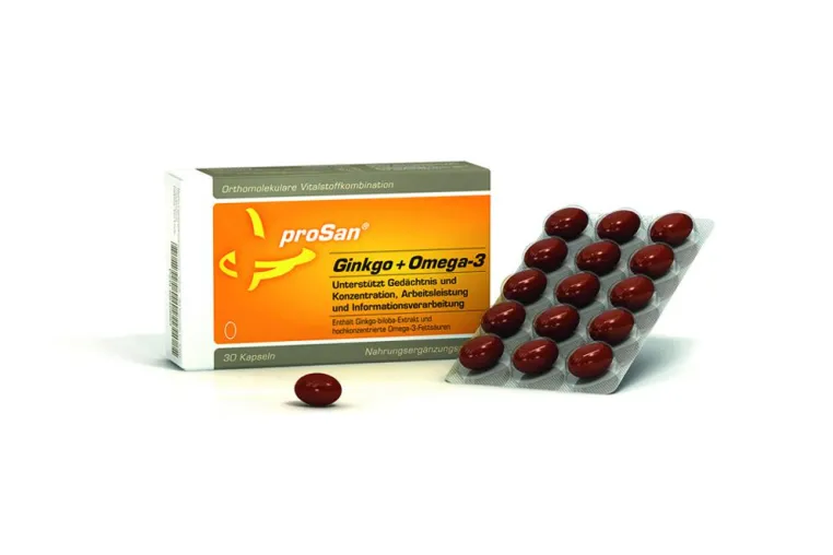 Bild: Energie für das Gehirn - Ginkgo-biloba + Omega-3-Fettsäuren