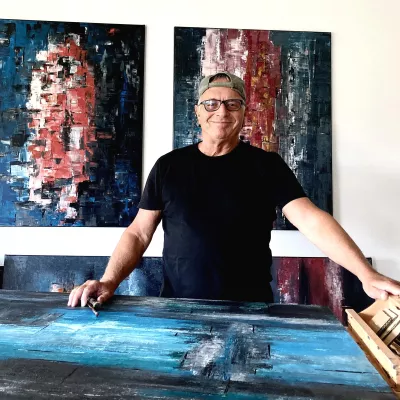 Bild: KONTRASTE - Ausstellung des Bad Nauheimer Künstlers Theo Hues in der Galerie 22