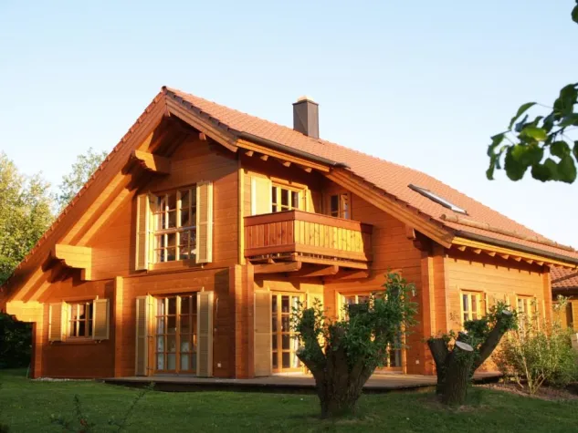 Bild: Das wohngesunde Blockhaus zum Aufatmen