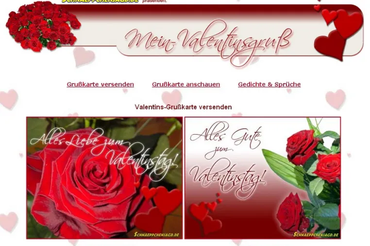 Bild: Zum Valentinstag: Kostenlose Liebesgrußkarten versenden