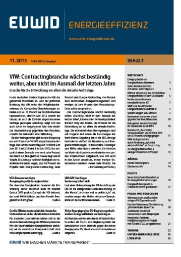 Bild: VfW: Contractingbranche wächst beständig weiter, aber nicht im Ausmaß der letzten Jahre