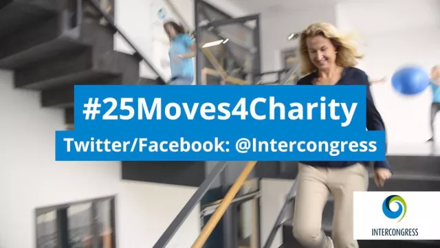 Bild: Intercongress spendet 3.000 Euro an Ärzte ohne Grenzen aus Jubiläumsaktion #25Moves4Charity