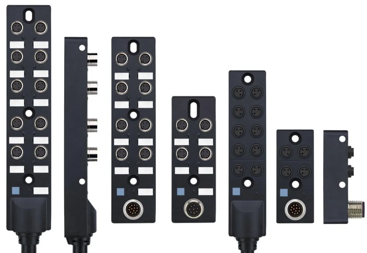 Die neuen M8x1-Passivverteiler von ESCHA werden in unterschiedlichen Ausführungen erhältlich sein.