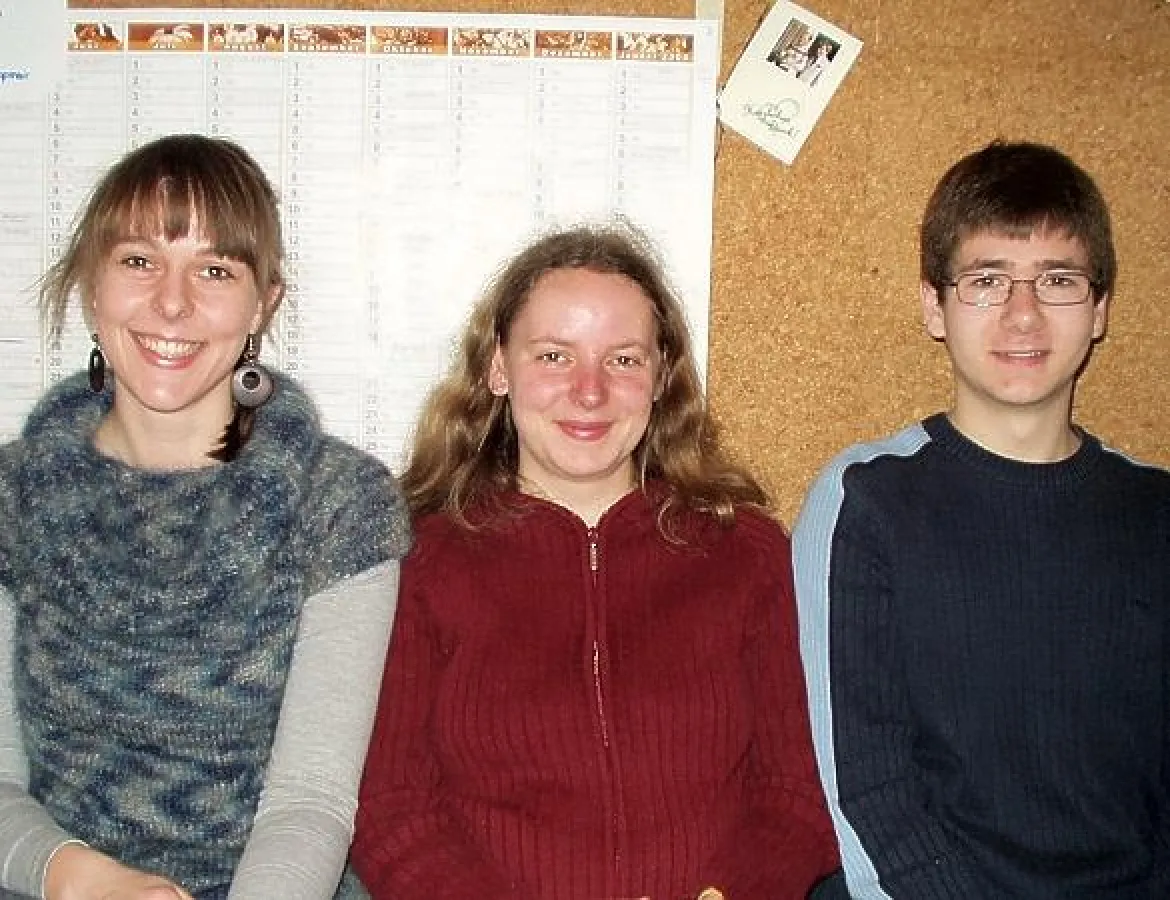 Der neugewählte Sprecherrat des Studentischen Konvents (v.l.n.r.): Anna Schmelcher, Sabine Rödiger (Vors), Christian Waschke