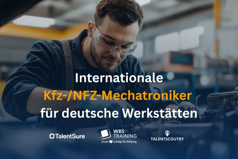 TalentScoutry, WBS TRAINING und TalentSure starten Deutschlands größtes internationales Mechatroniker-Programm Bild: TalentScoutry, WBS TRAINING und TalentSure starten Deutschlands größtes internationales Mechatroniker-Programm